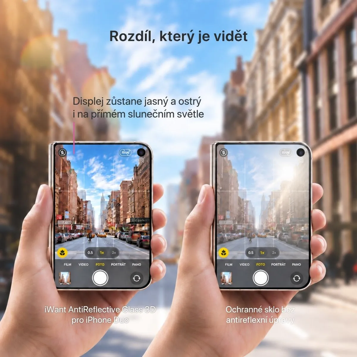iWant AntiReflective Glass 3D ochranné sklo s aplikátorem Phone Duo