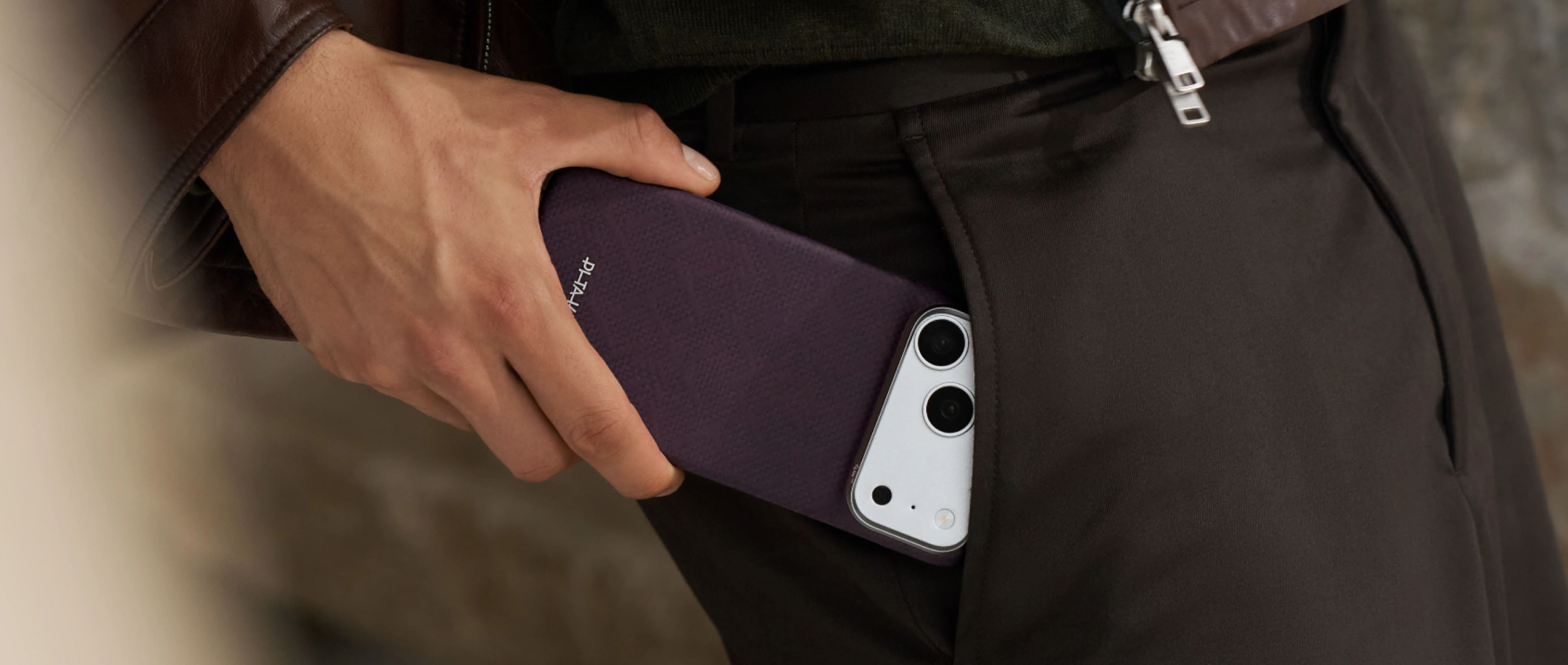 Pitaka Edge Case PTK Weaving MagSafe kryt iPhone 18 Pro Charoite Purple