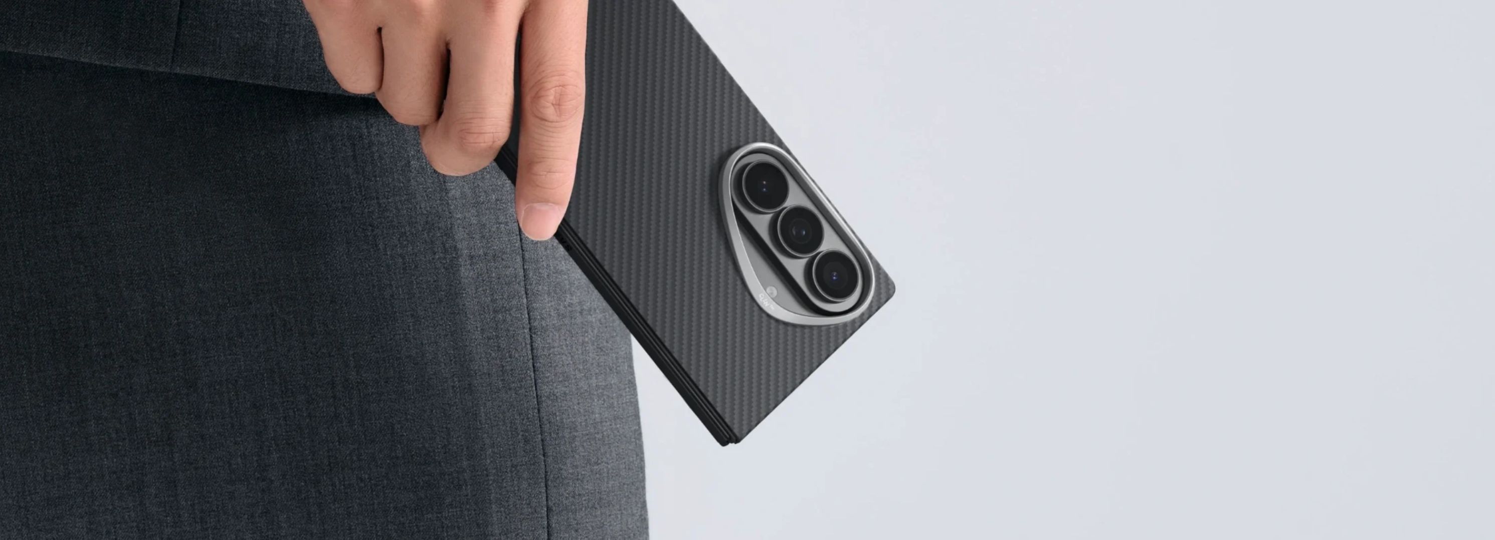 Pitaka Edge Case Back Cover MagSafe kryt Samsung Galaxy Z Fold8 Ultra Black/Grey