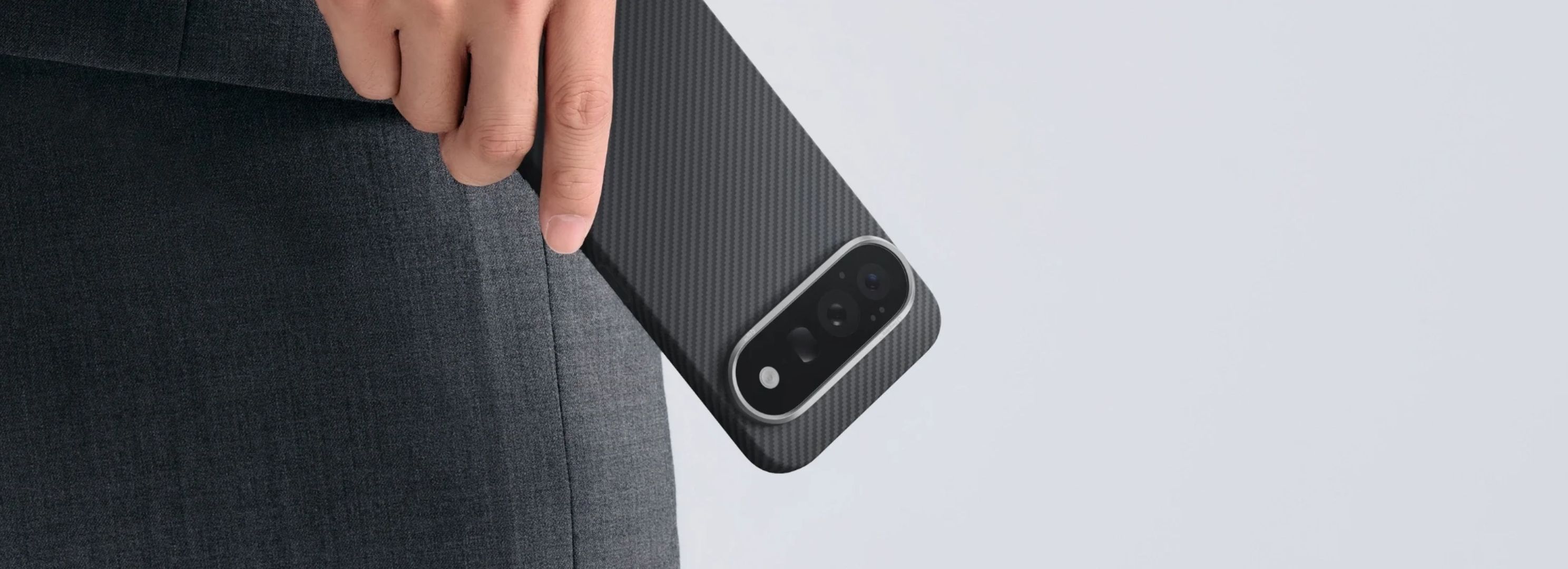 Pitaka Edge Case MagSafe kryt Google Pixel 11 Pro Black/Grey Twill