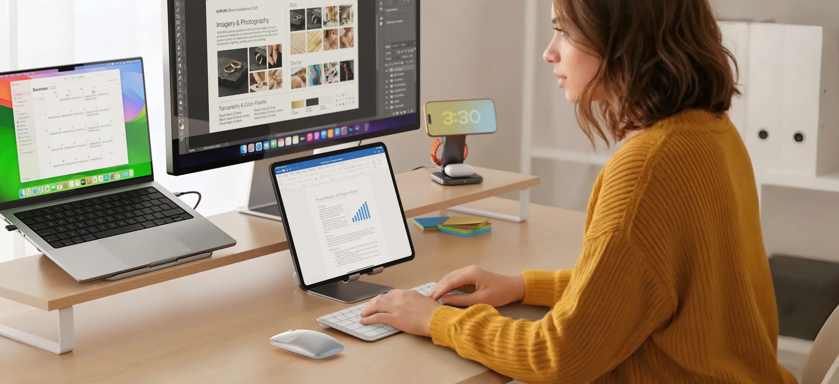 Satechi Slim CEX1 Wireless Combo klávesnice a myš (US English) stříbrná