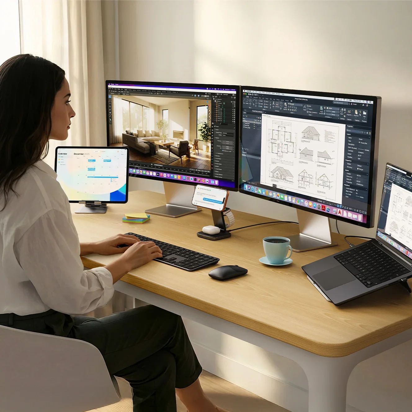 Satechi Slim EX3 bezdrátová klávesnice (US English) vesmírně černá