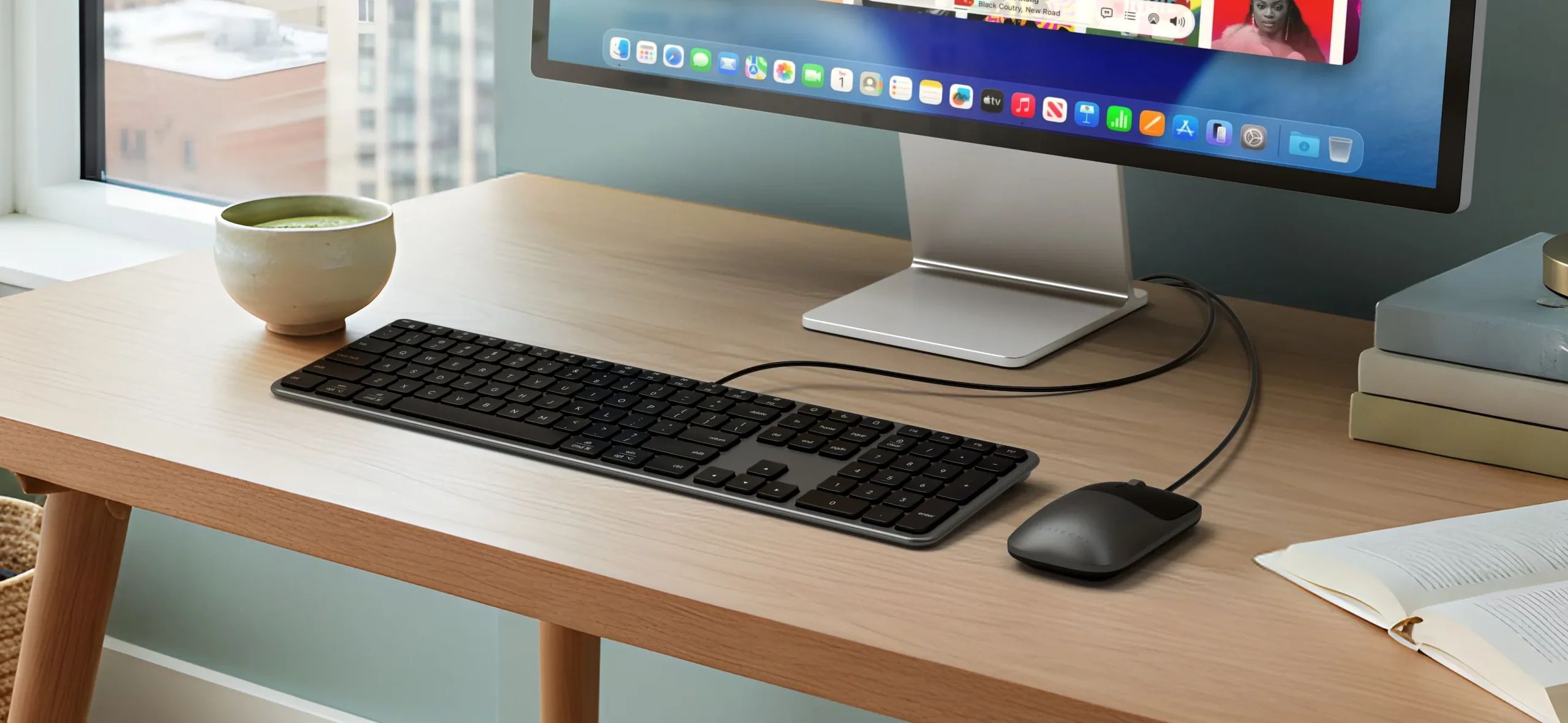 Satechi Slim LX3 drátová klávesnice (US English) vesmírně černá