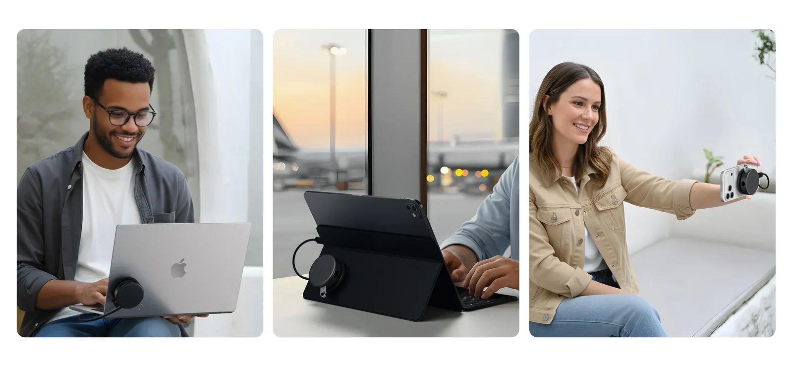 Satechi OntheGo 7-in-1 USB Multiport Adapter (MacBook) černý