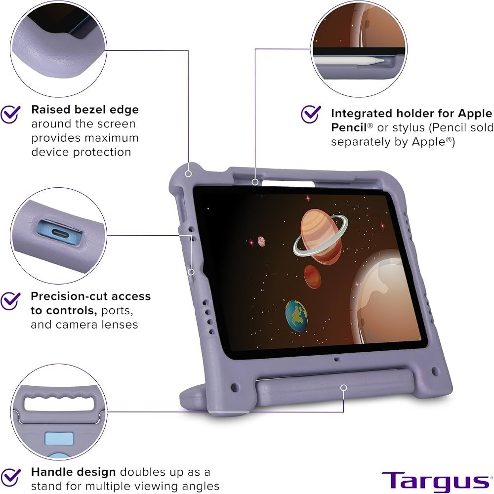 Targus Kids antibakteriální kryt pro iPad 10,9 - 11" purpurový