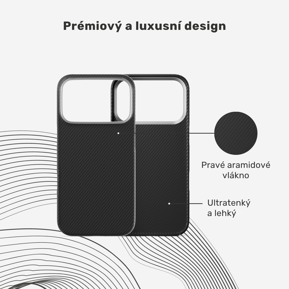 UNUM by Epico SlimAramid Mag+ MagSafe/Qi2 aramidový kryt iPhone 17 Pro/18 Pro černý