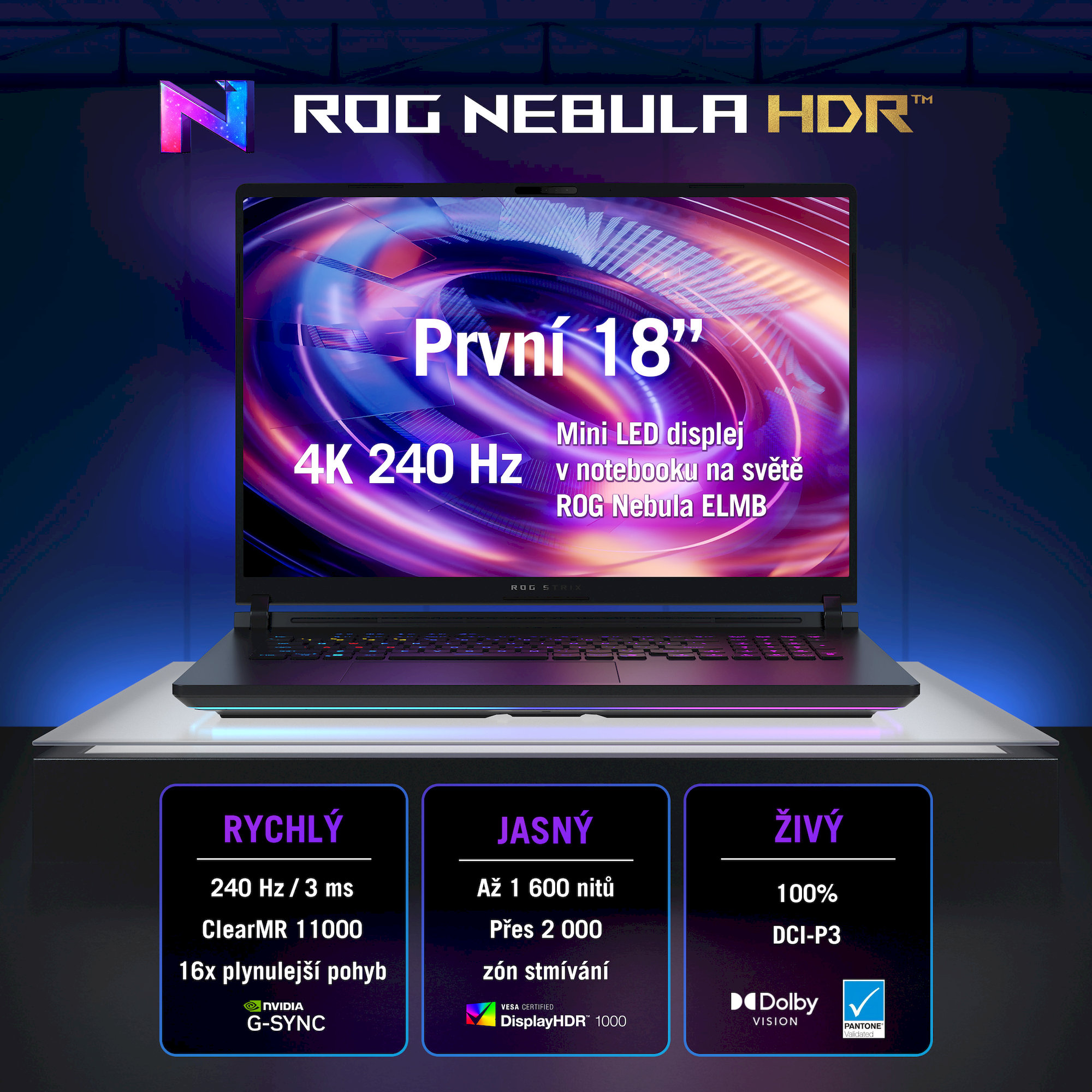 ASUS ROG Strix SCAR 18 (G835LXG-TQ468WZ) RTX 5090 černý