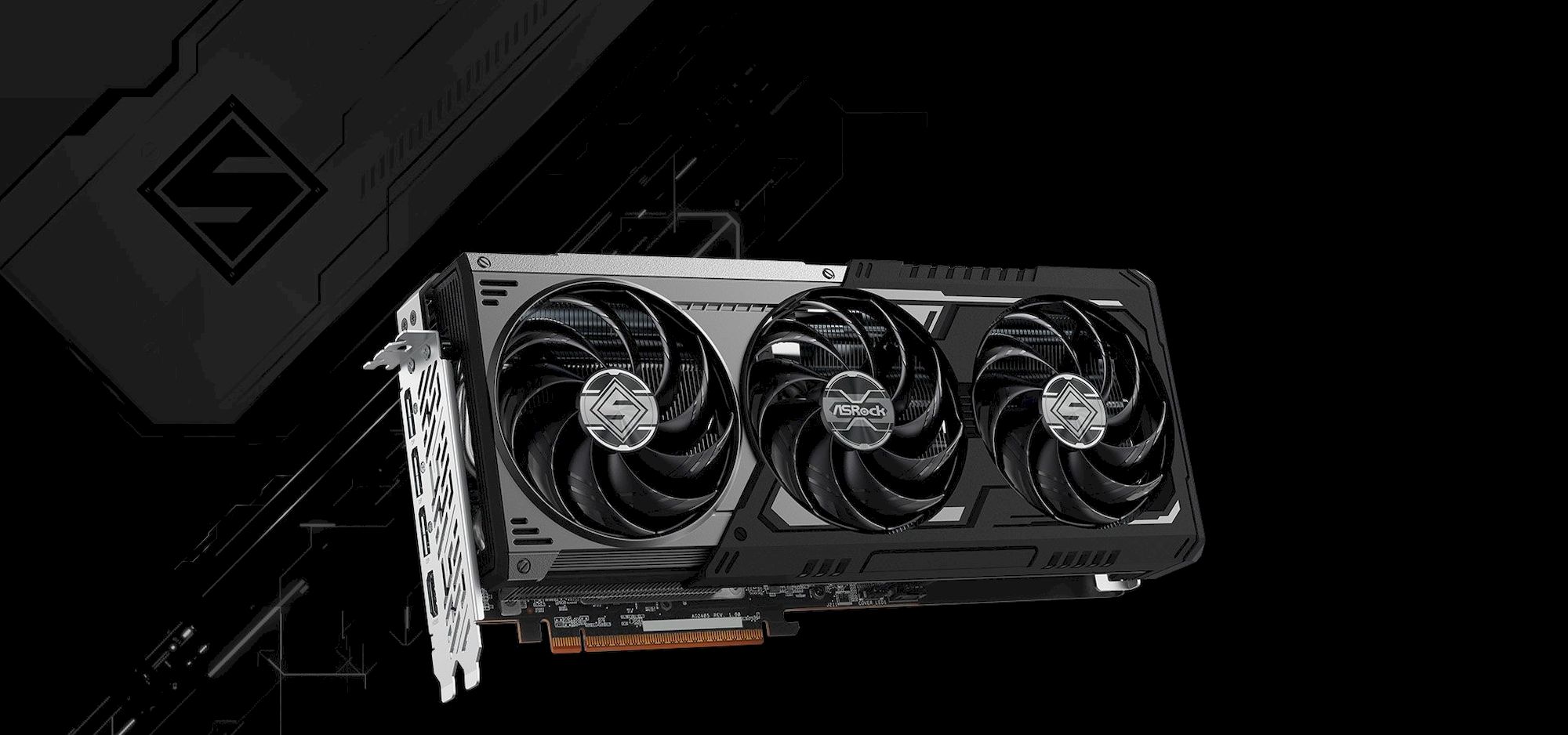 ASRock AMD Radeon RX 9070 GRE Steel Legend Dark 12GB OC