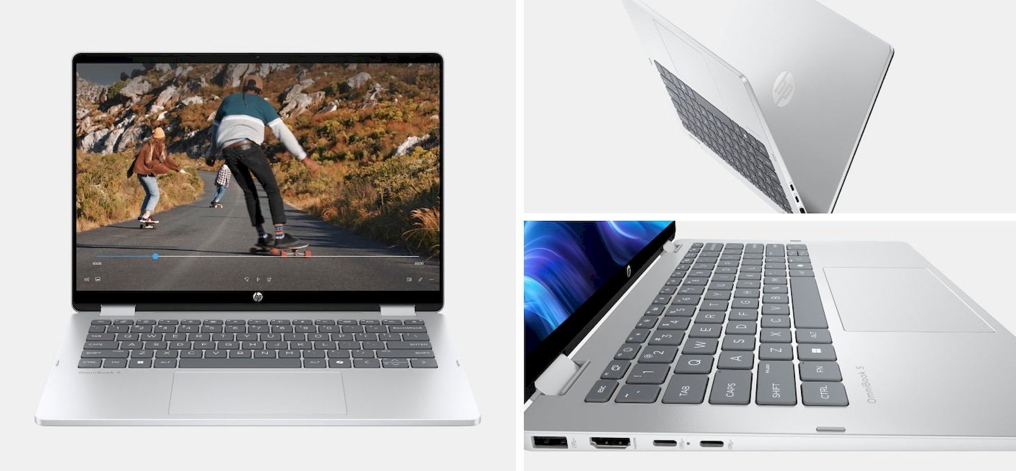 HP OmniBook 5 Flip AI 14-km0070ncx (E0PC2EA#BCM) stříbrný