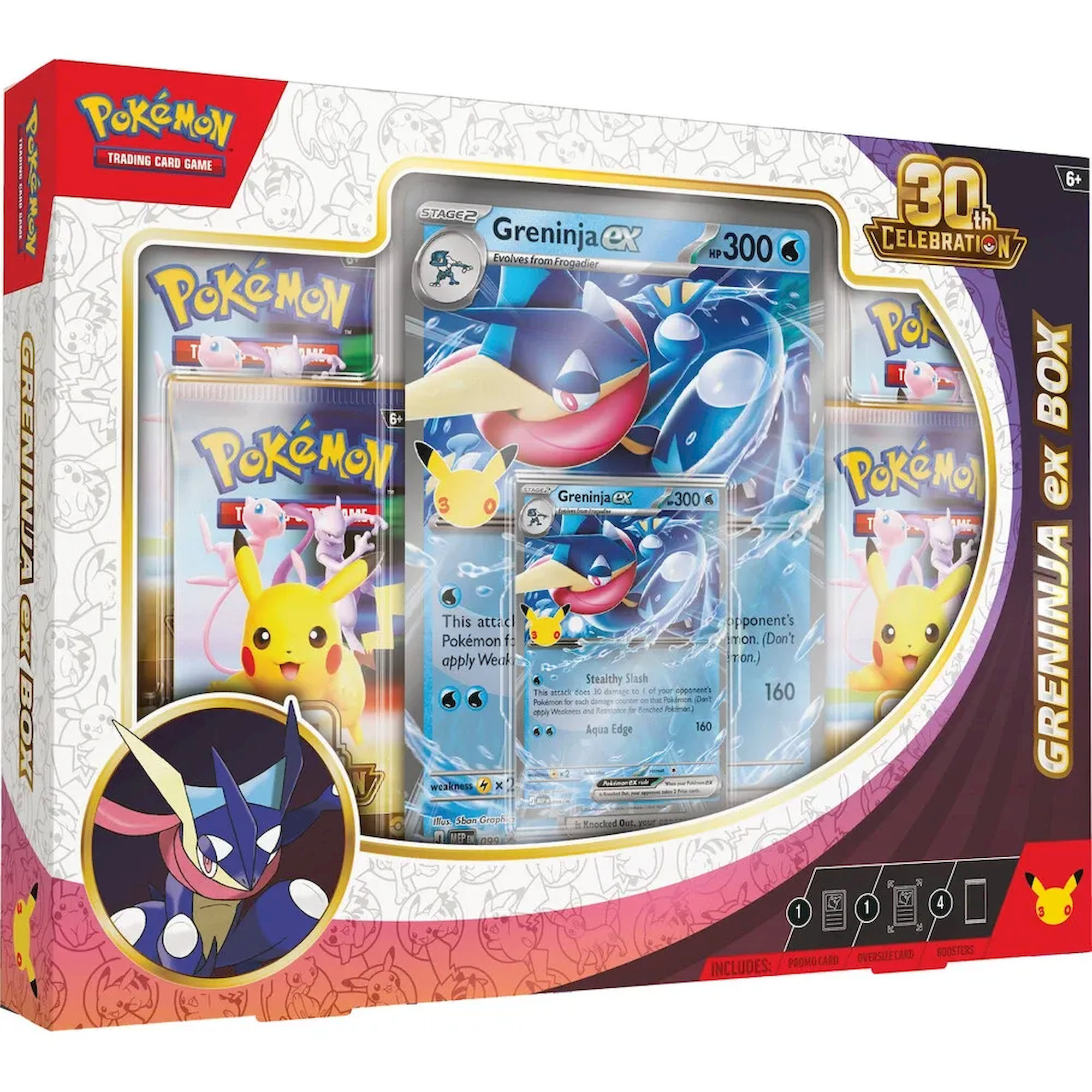 Pokémon TCG 30th Celebration Greninja ex Box - produktová fotka
