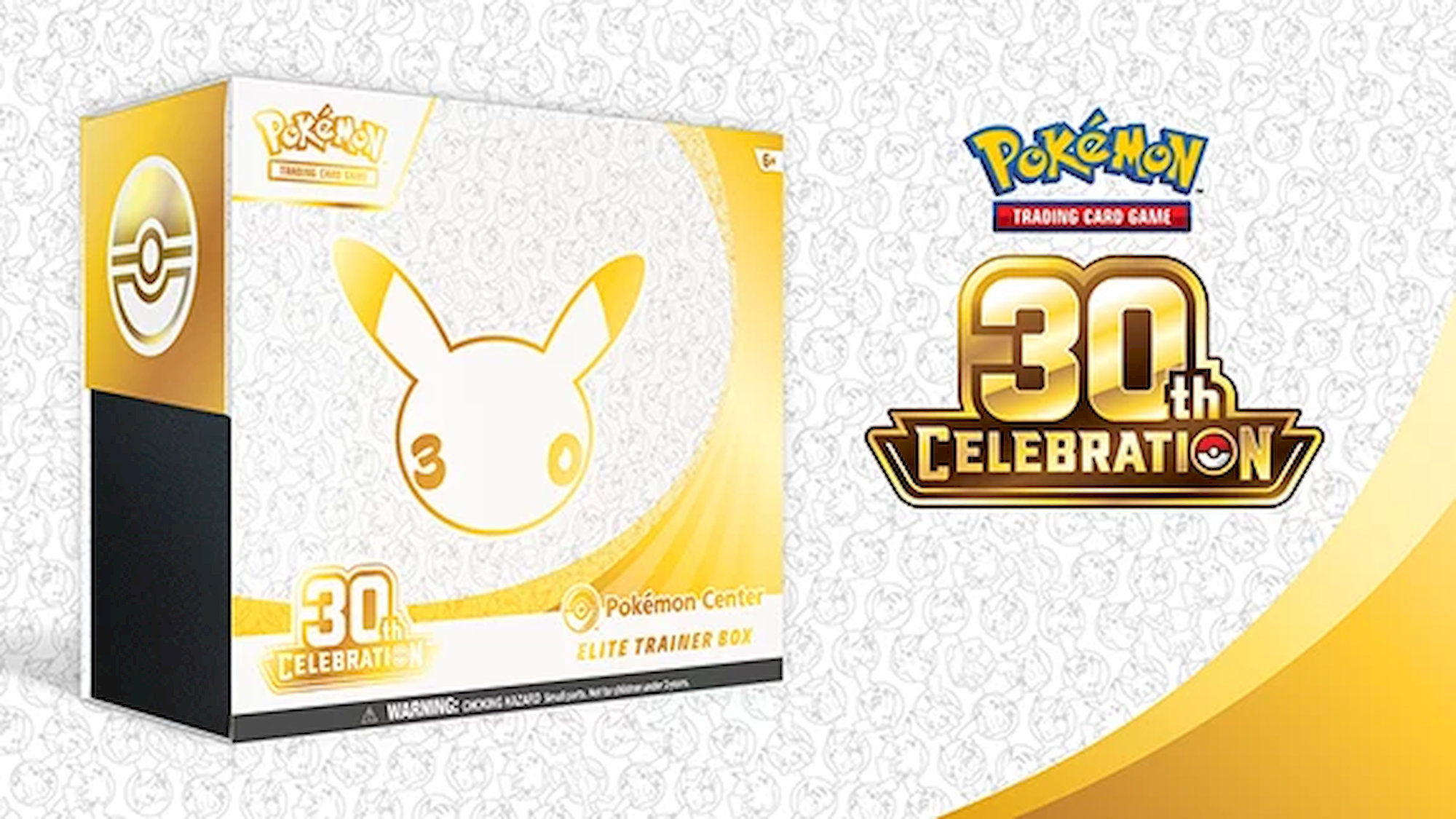 Pokémon TCG 30th Celebration Elite Trainer Box a logo výročí