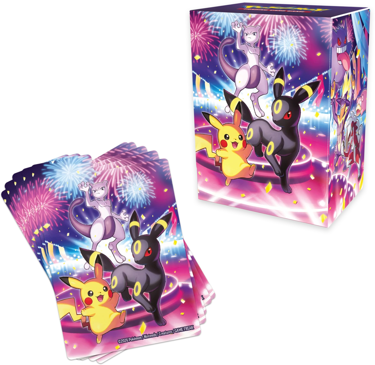 Deck box a obaly na karty Pokémon TCG 30th Celebration Night