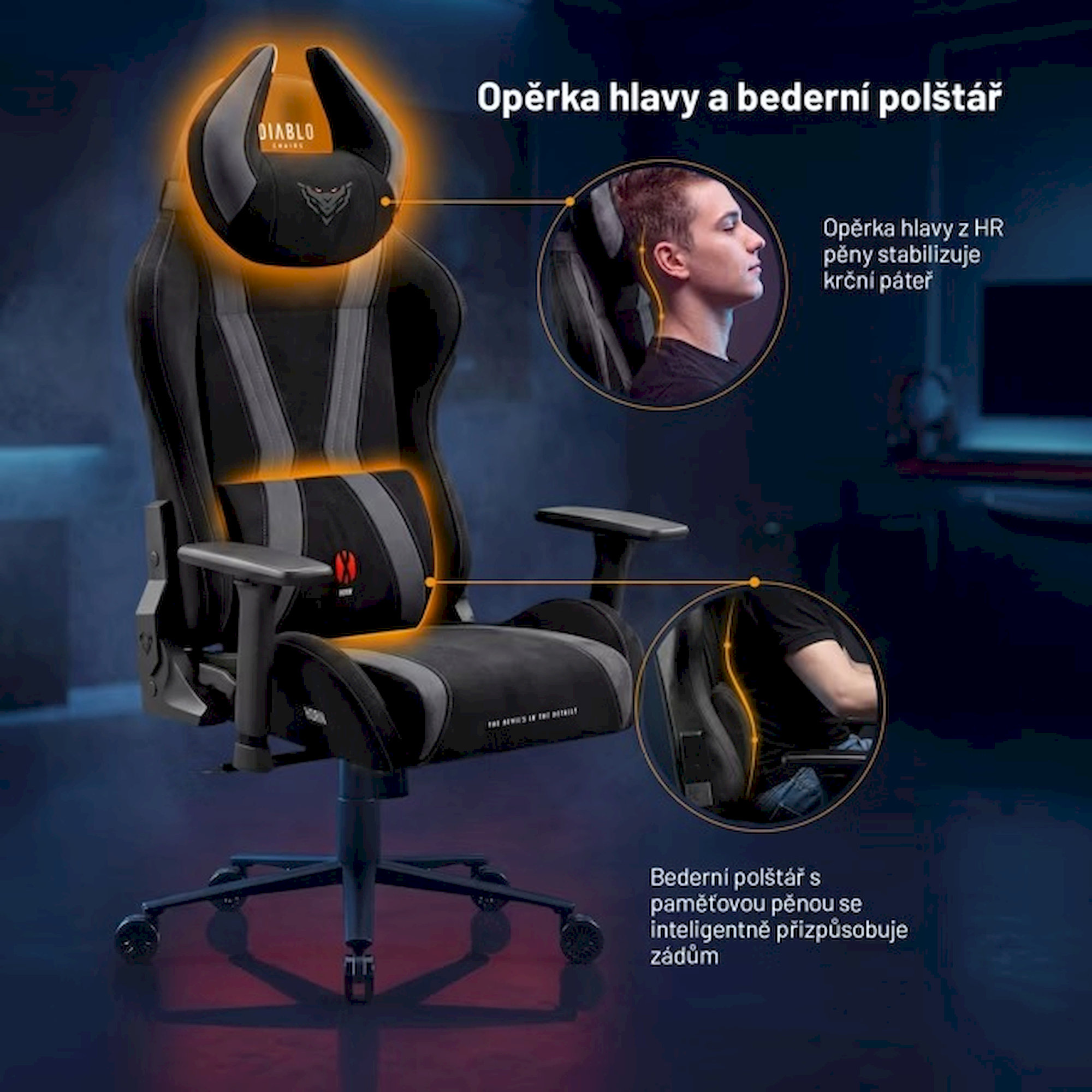 Diablo X-Horn 2.0 Normal Size herná stolička čierna