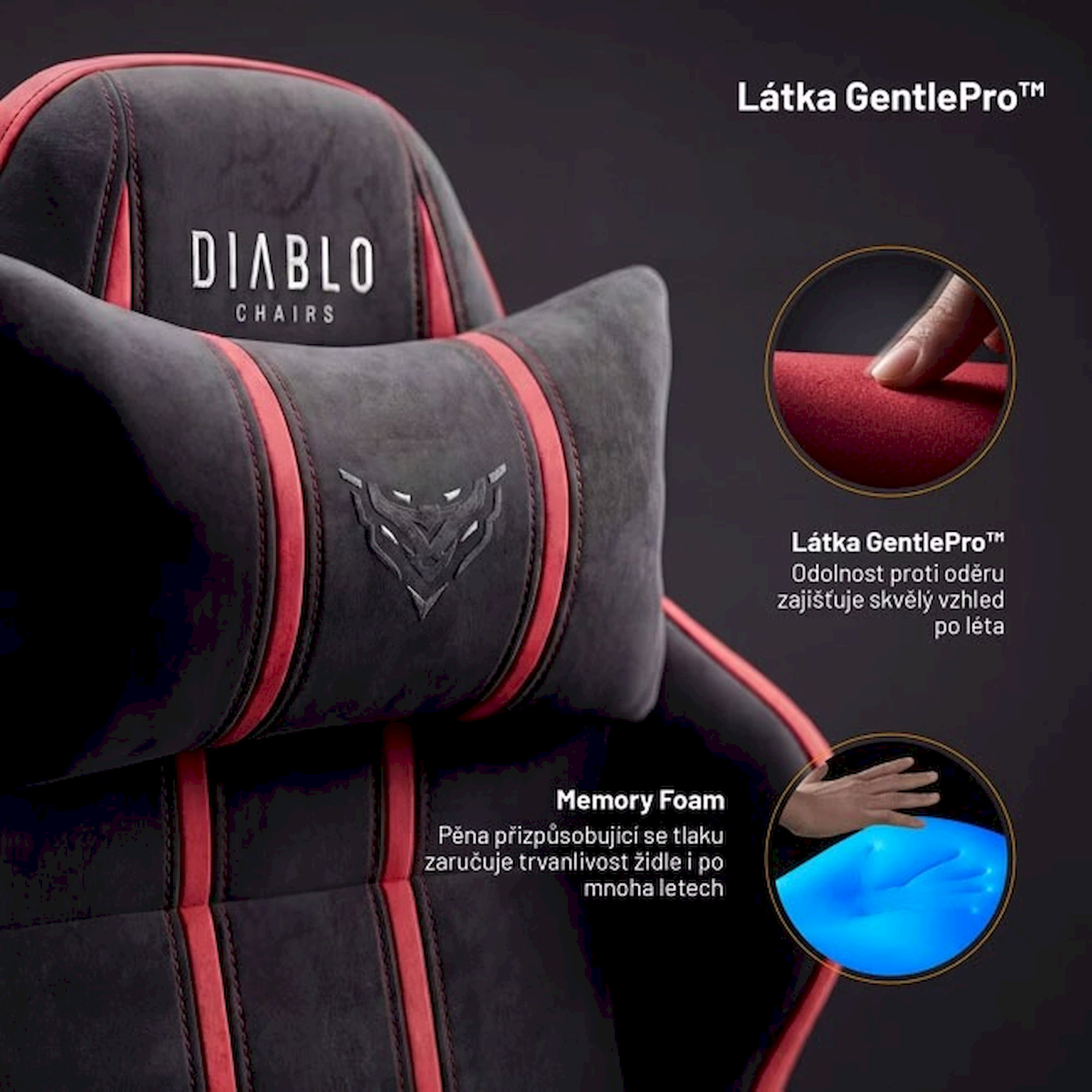 Diablo X-One 2.0 Small herní židle černo-růžová