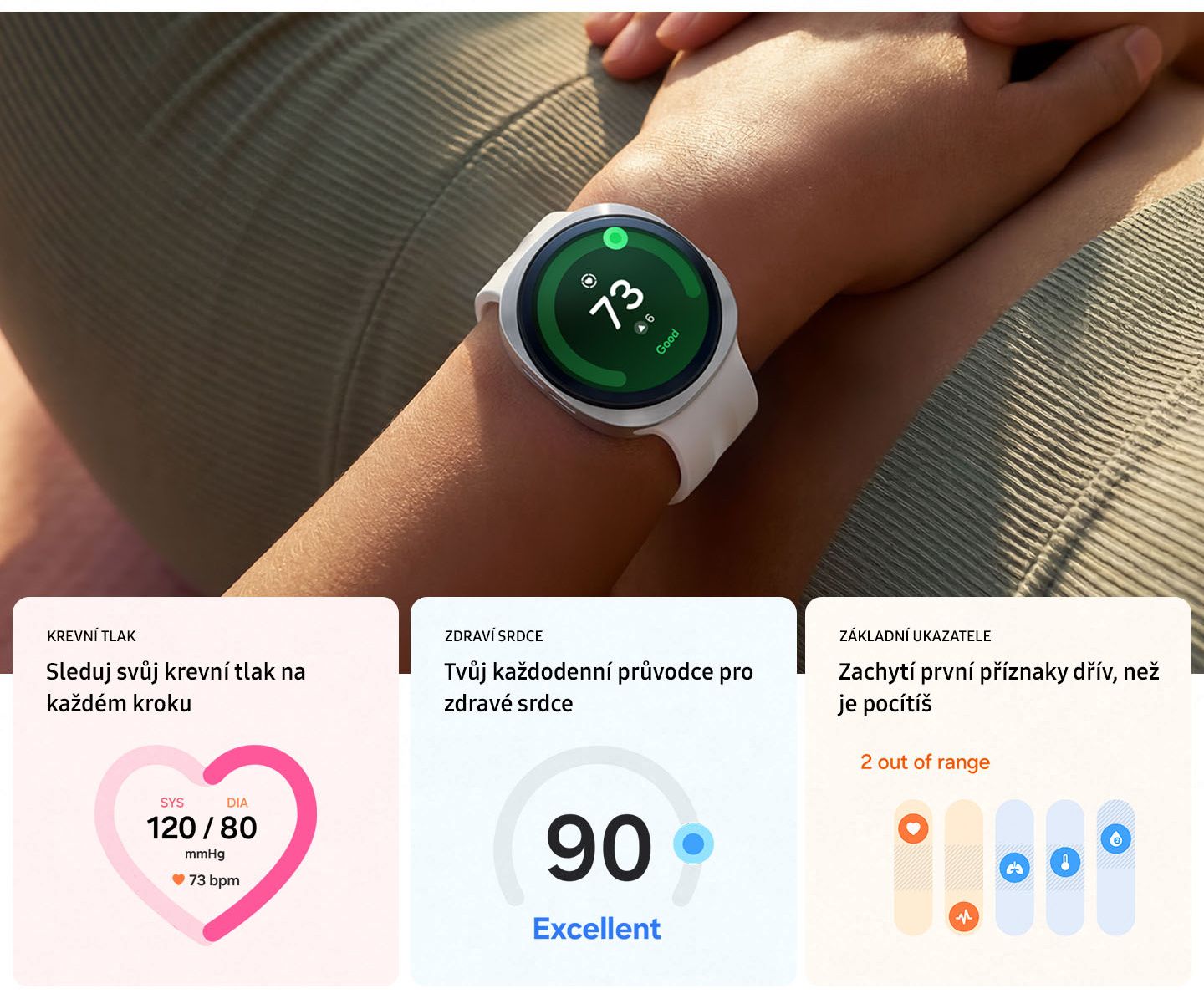 Samsung Galaxy Watch9 (44mm) strieborná