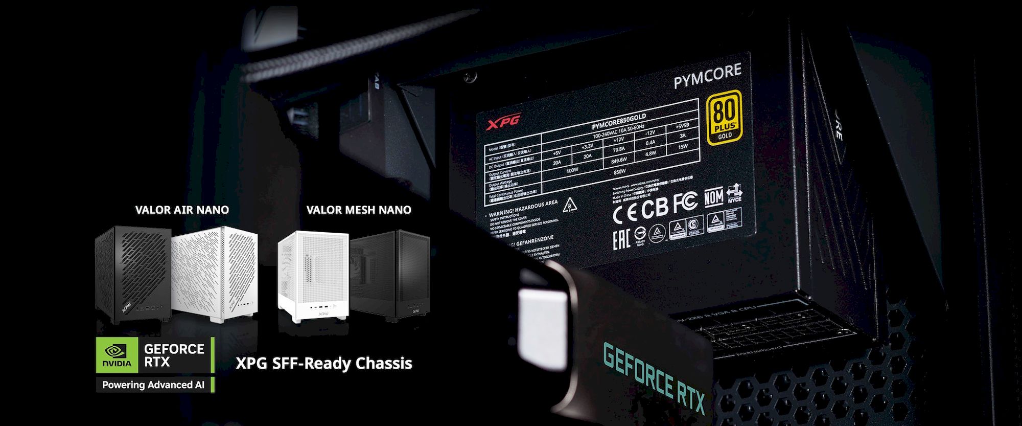 ADATA XPG PYMCORE 850W černý