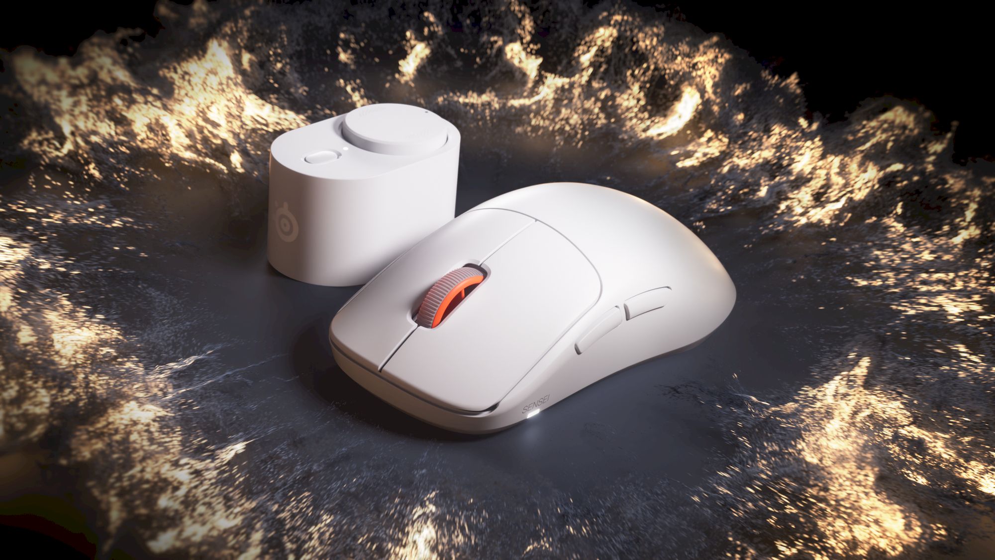 SteelSeries Sensei Pro herní myš bílá