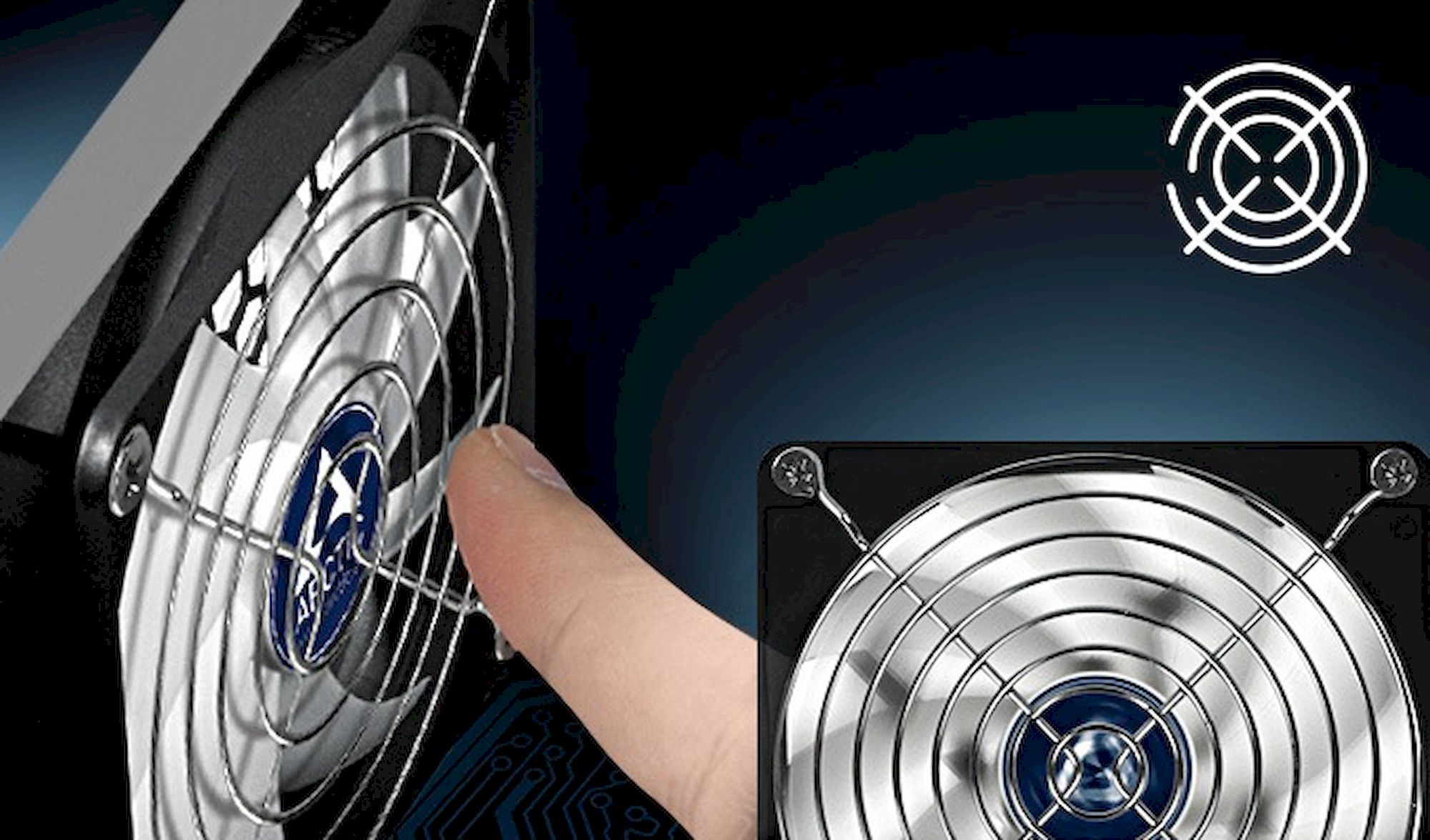 Arctic mřížka pro 140mm ventilátor