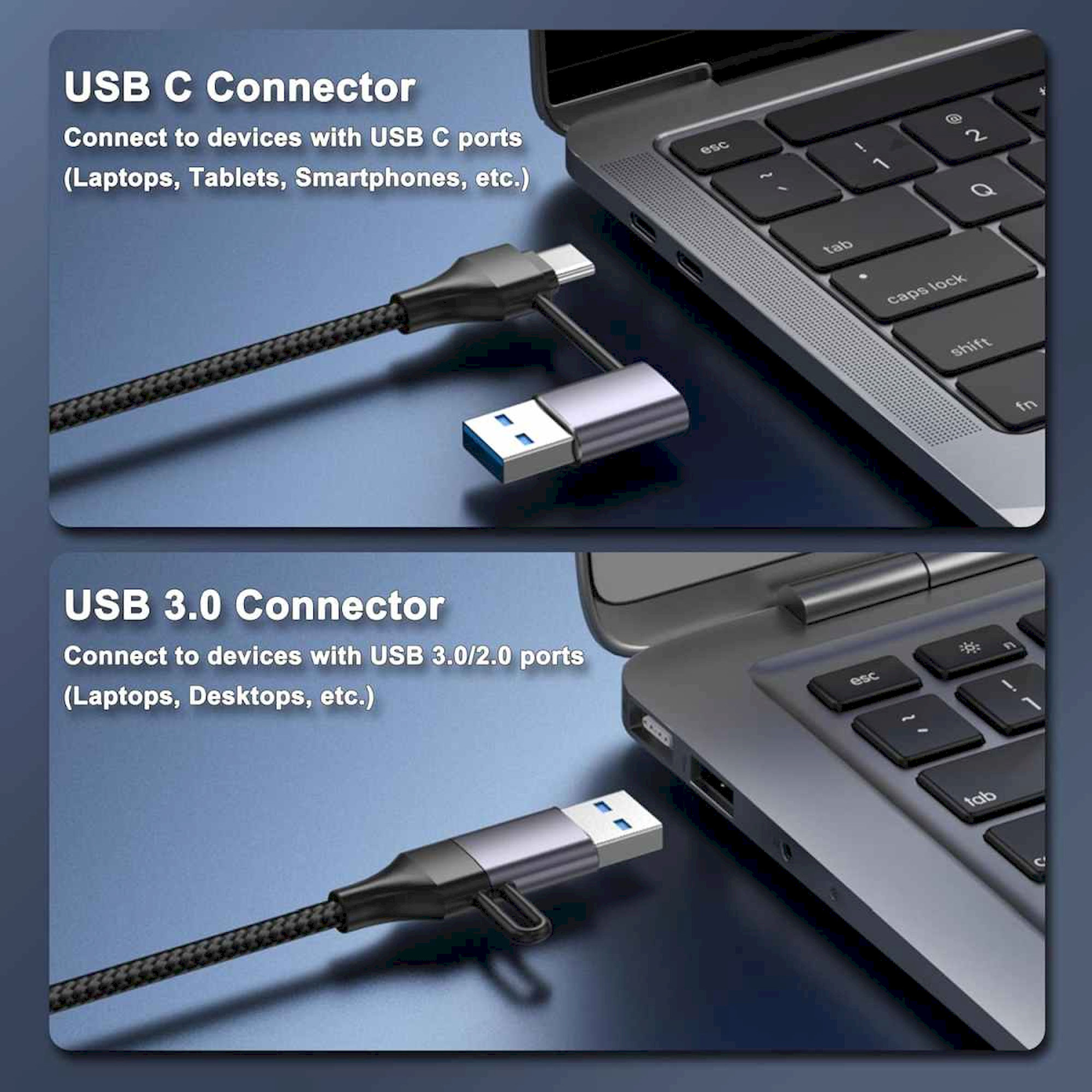 PremiumCord USB-C/USB-A Gigabit síťový adaptér