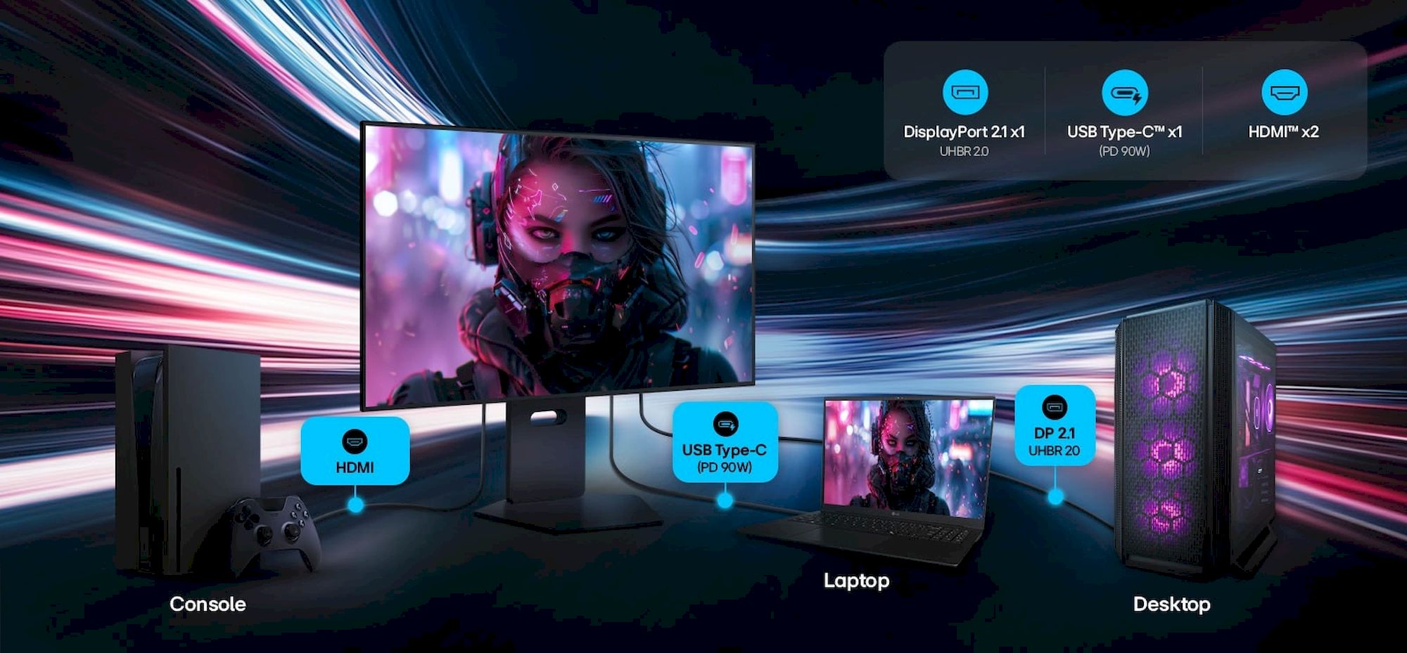 LG UltraGear 32GX870B-B herní monitor 32"