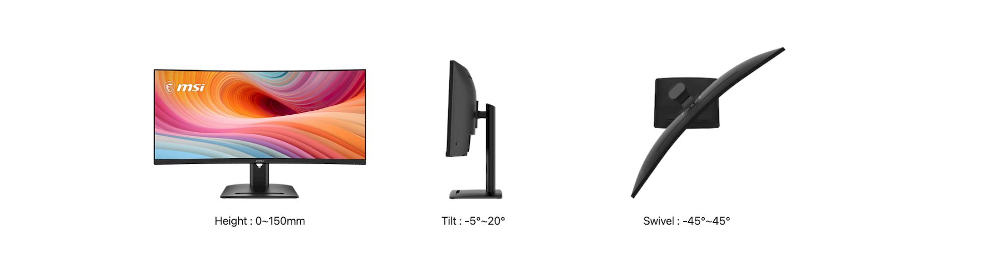MSI PRO MP341CQPHG E12 monitor 34"