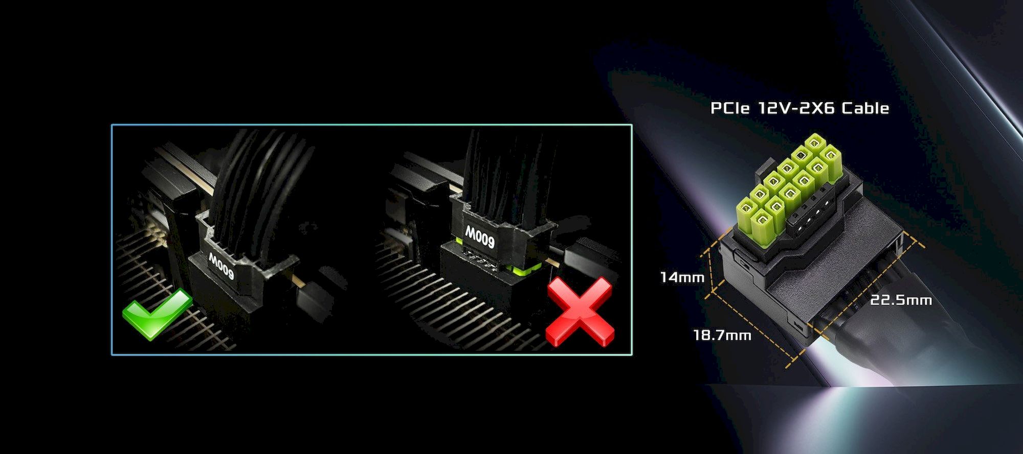 ASRock kabel 12VHPWR černá