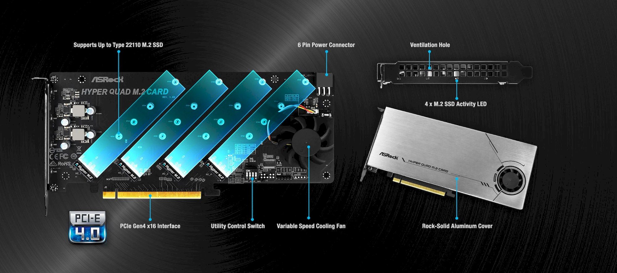 ASRock HYPER QUAD M.2 CARD