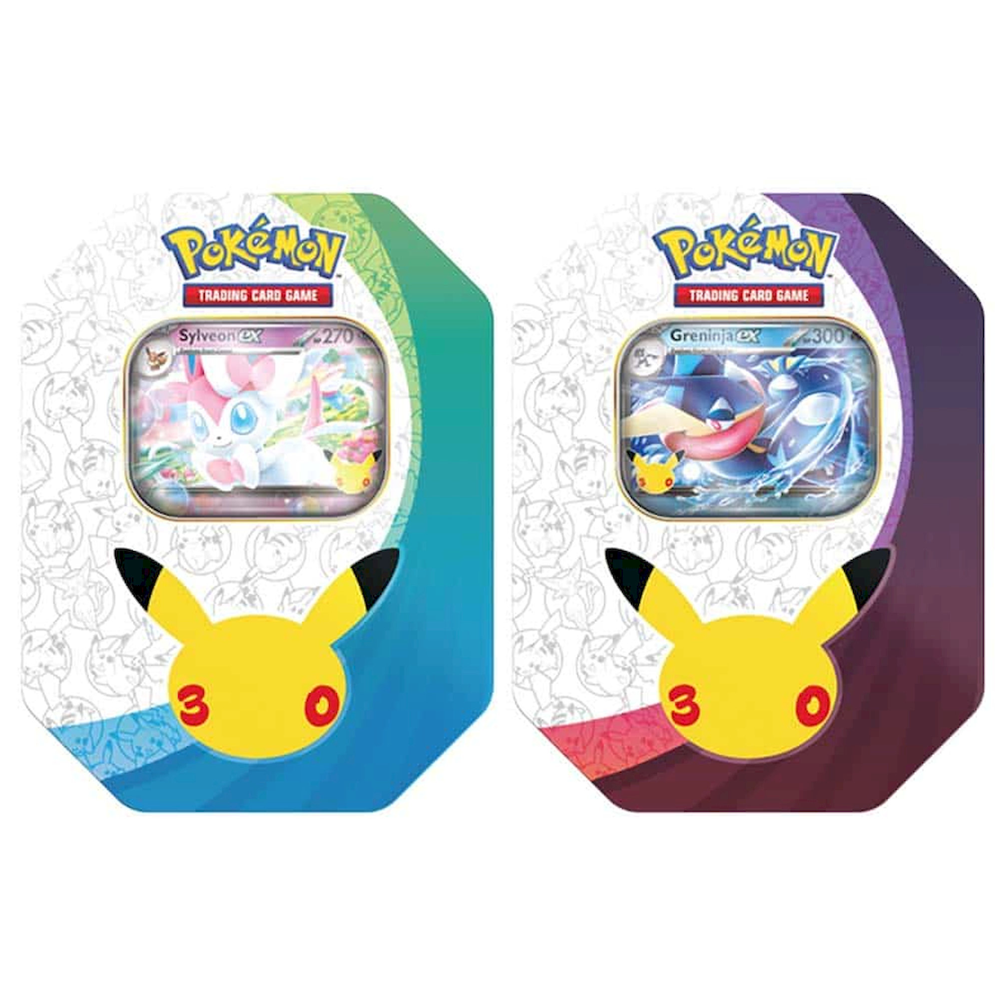 Pokémon TCG 30th Celebration ex Tin - Sylveon ex a Greninja ex