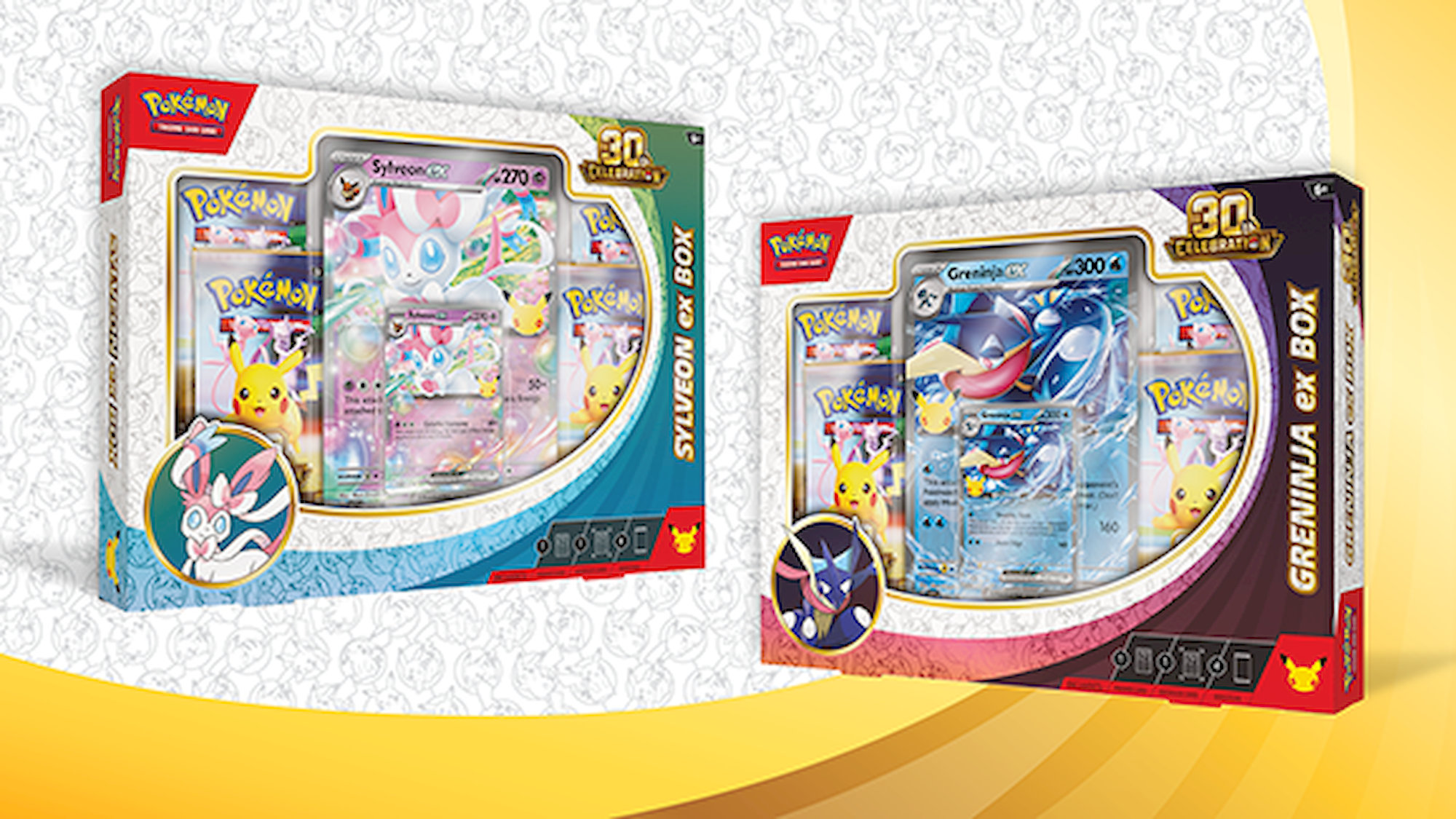 Pokémon TCG 30th Celebration Sylveon ex Box - řada výročních boxů