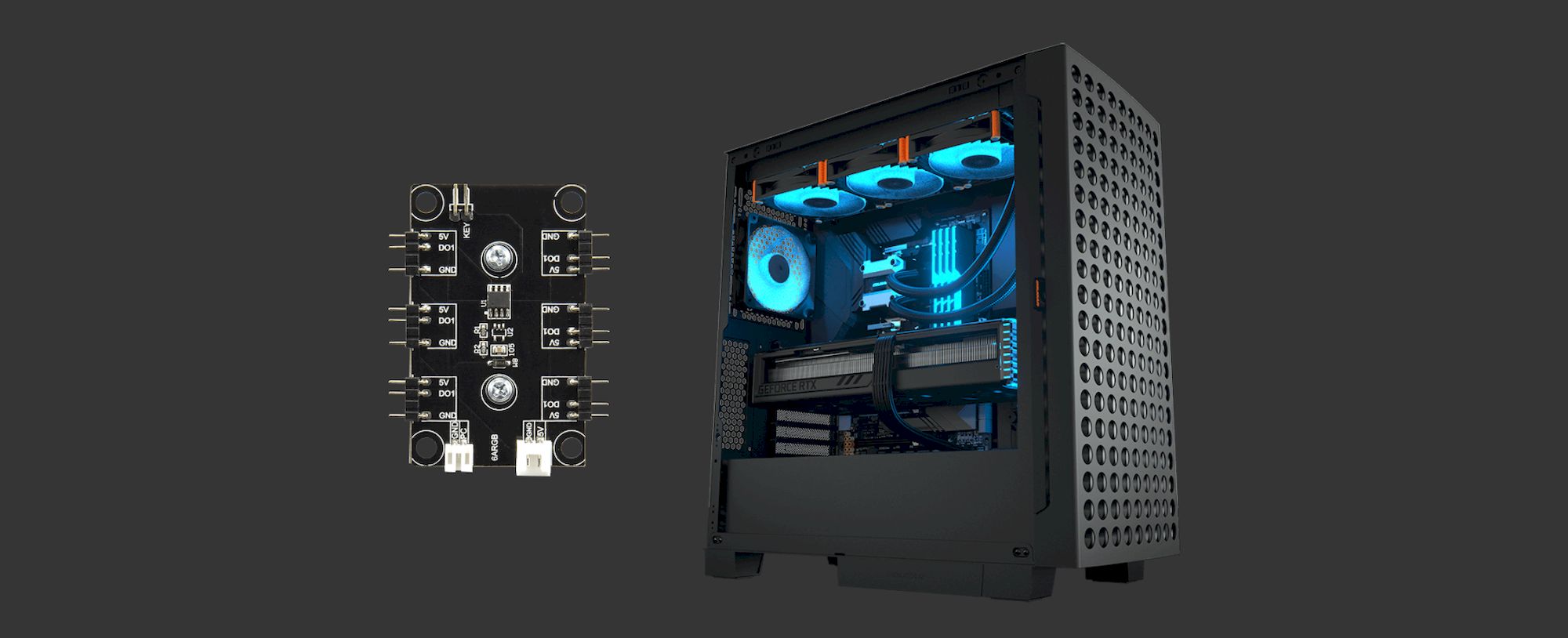 COUGAR AIRFACE ECO RGB černá