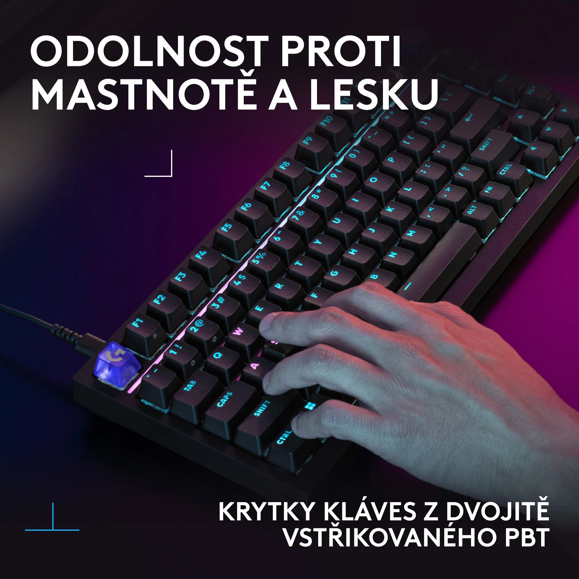 Logitech G316 X 75 herní mechanická klávesnice (USINTL) černá