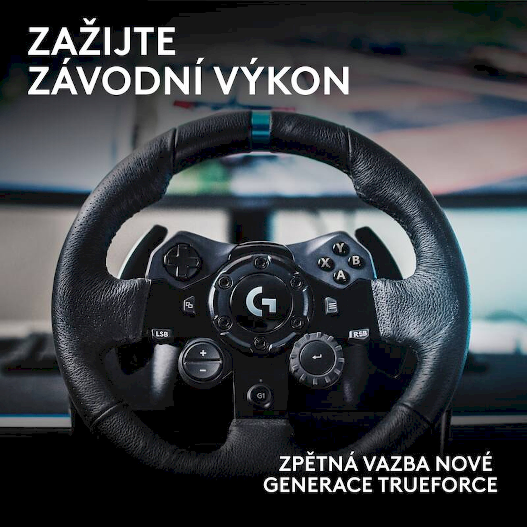 Logitech G923 Racing volant a pedály pro PC černý