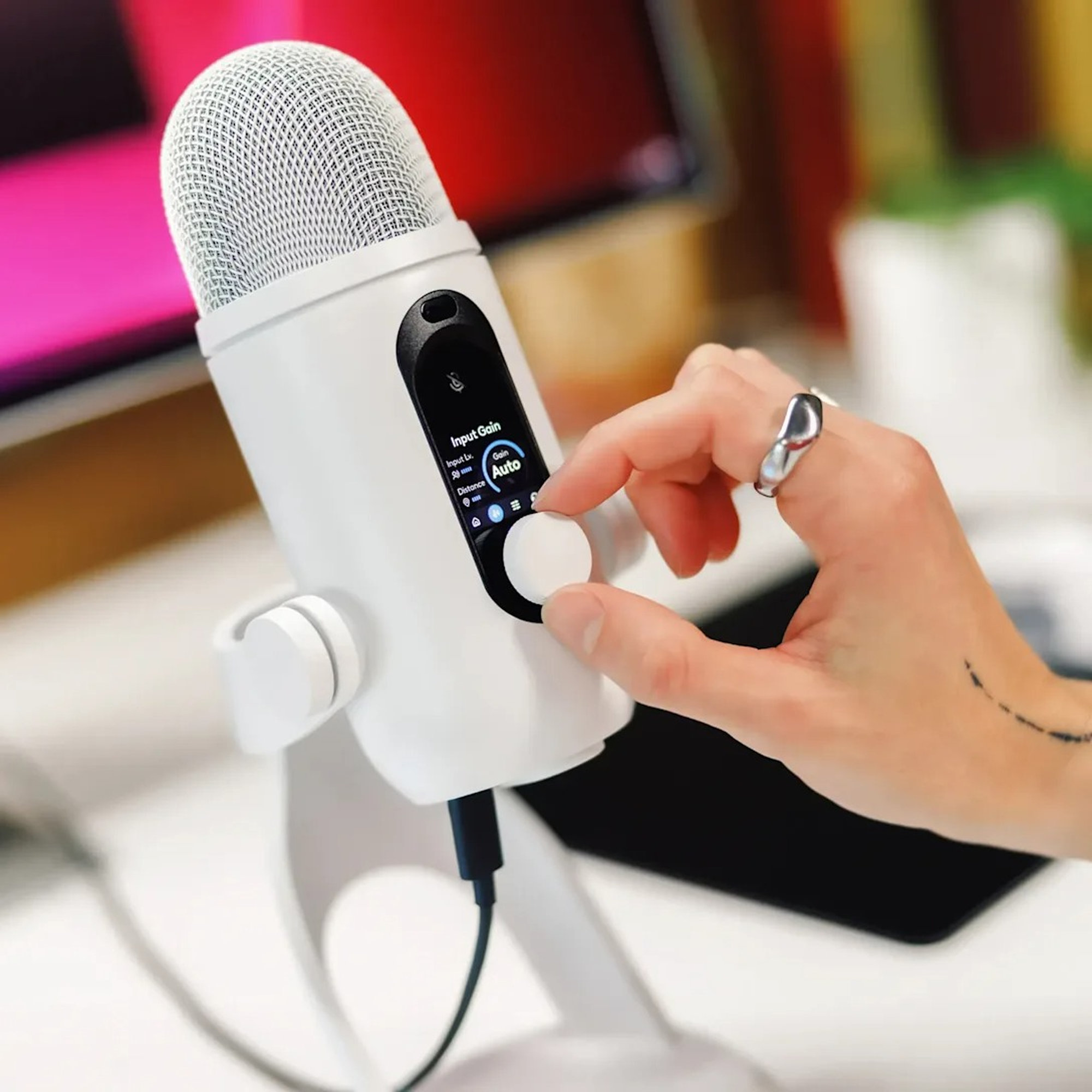 Logitech G Yeti 2 mikrofon bílý