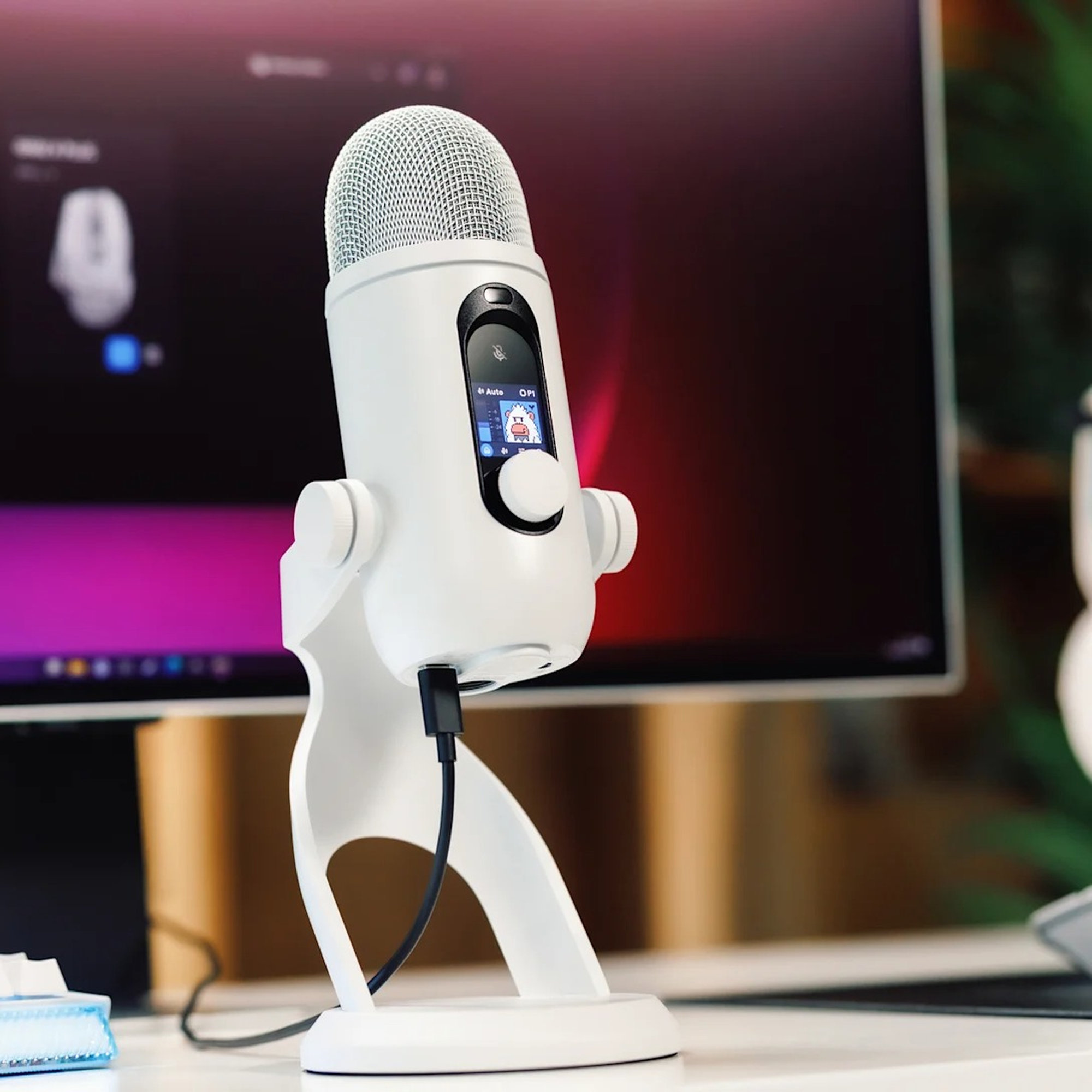 Logitech G Yeti 2 mikrofon bílý