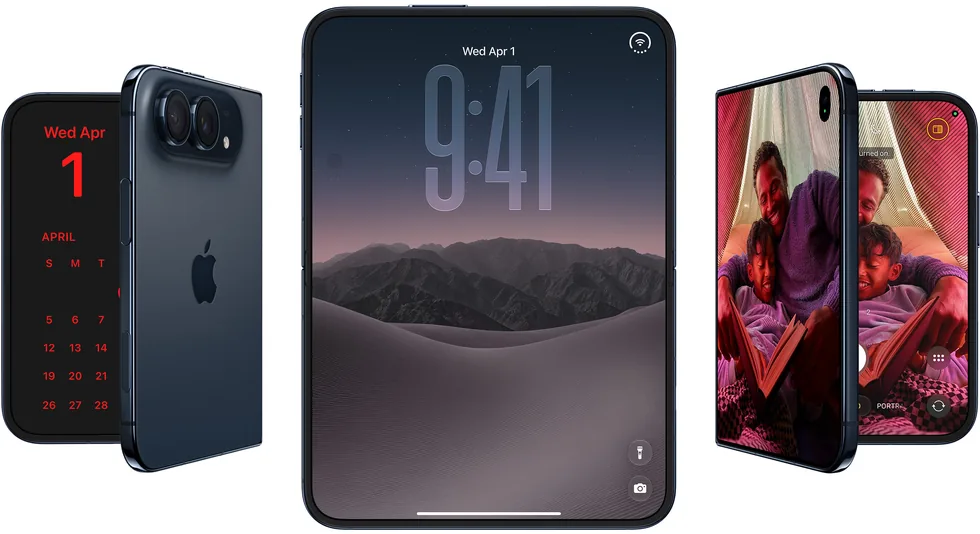iPhone Duo otevřený i zavřený ze všech stran
