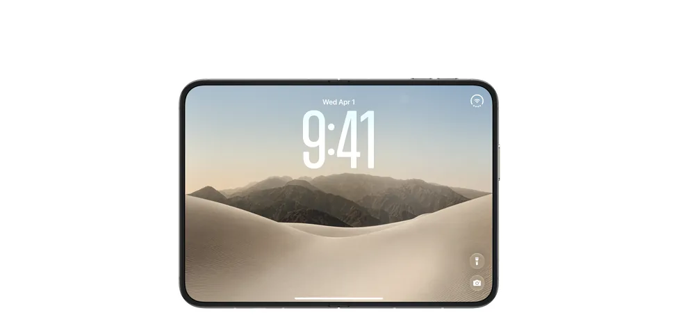 Otevřený iPhone Duo se zamčenou obrazovkou