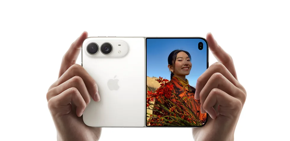 Focení iPhonem Duo s náhledem na vnějším displeji