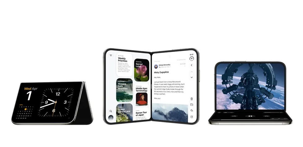 iPhone Duo v různých polohách