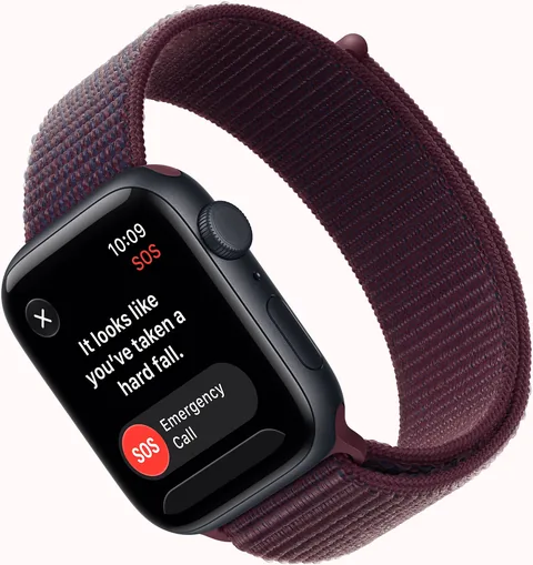 Upozornění na tvrdý pád na Apple Watch SE 3