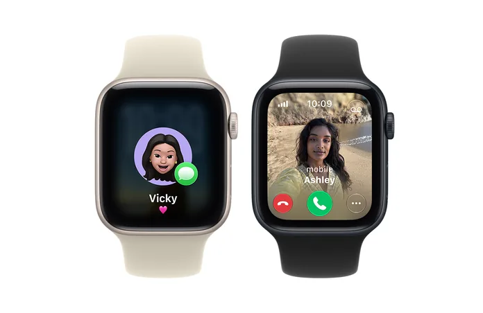 Zpráva a videohovor na Apple Watch SE 3