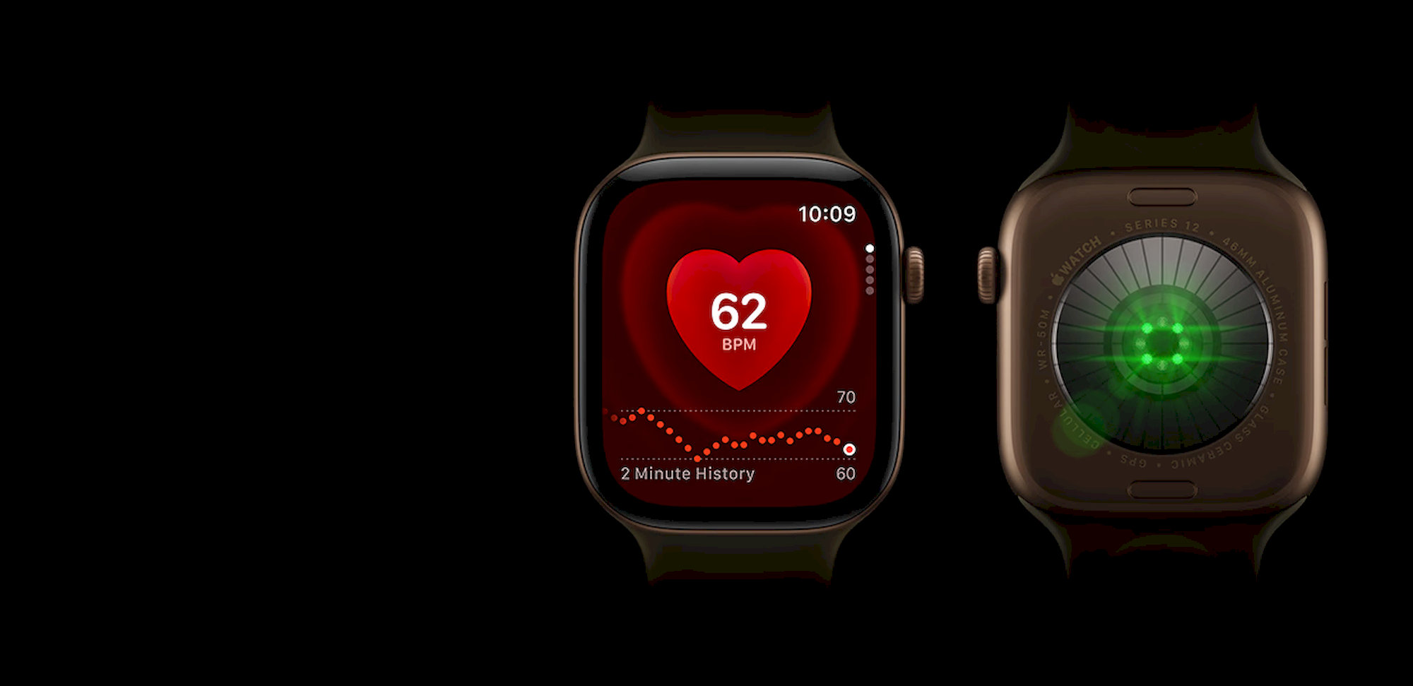 Apple Watch Series 12 Cellular (42mm) Tmavě bronzový hliník s tmavě bronzovým milánským tahem