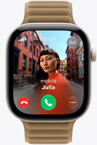 Příchozí hovor na Apple Watch Series 12