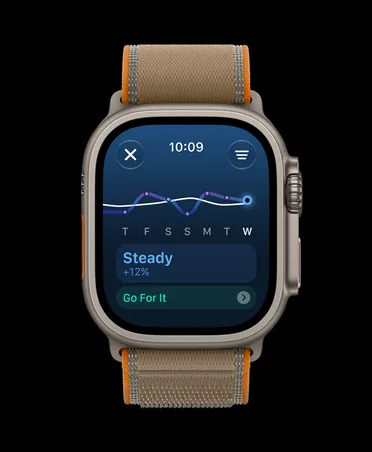 Tréninková zátěž na Apple Watch Ultra 4