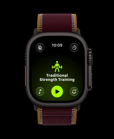 Silový trénink na Apple Watch Ultra 4