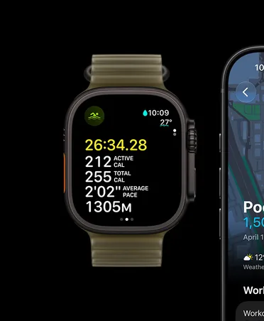 Plavání v bazénu na Apple Watch Ultra 4