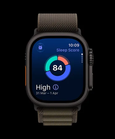 Spánkové skóre na Apple Watch Ultra 4