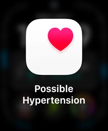 Oznámení o možné hypertenzi na Apple Watch
