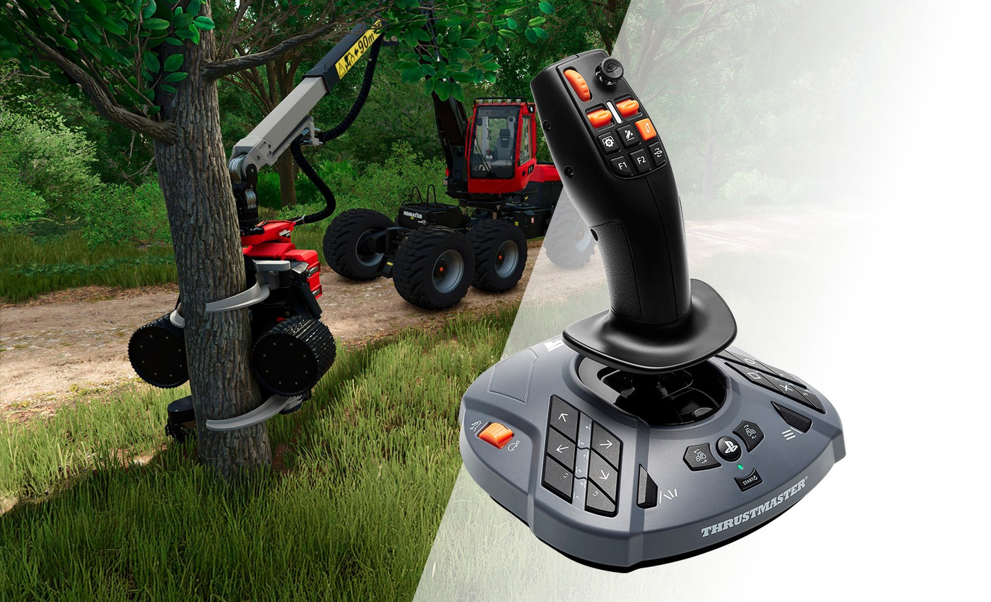 Thrustmaster T128 SimTask Farming Pack, sada volantu + pedálů a joysticku, (PS5, PC)