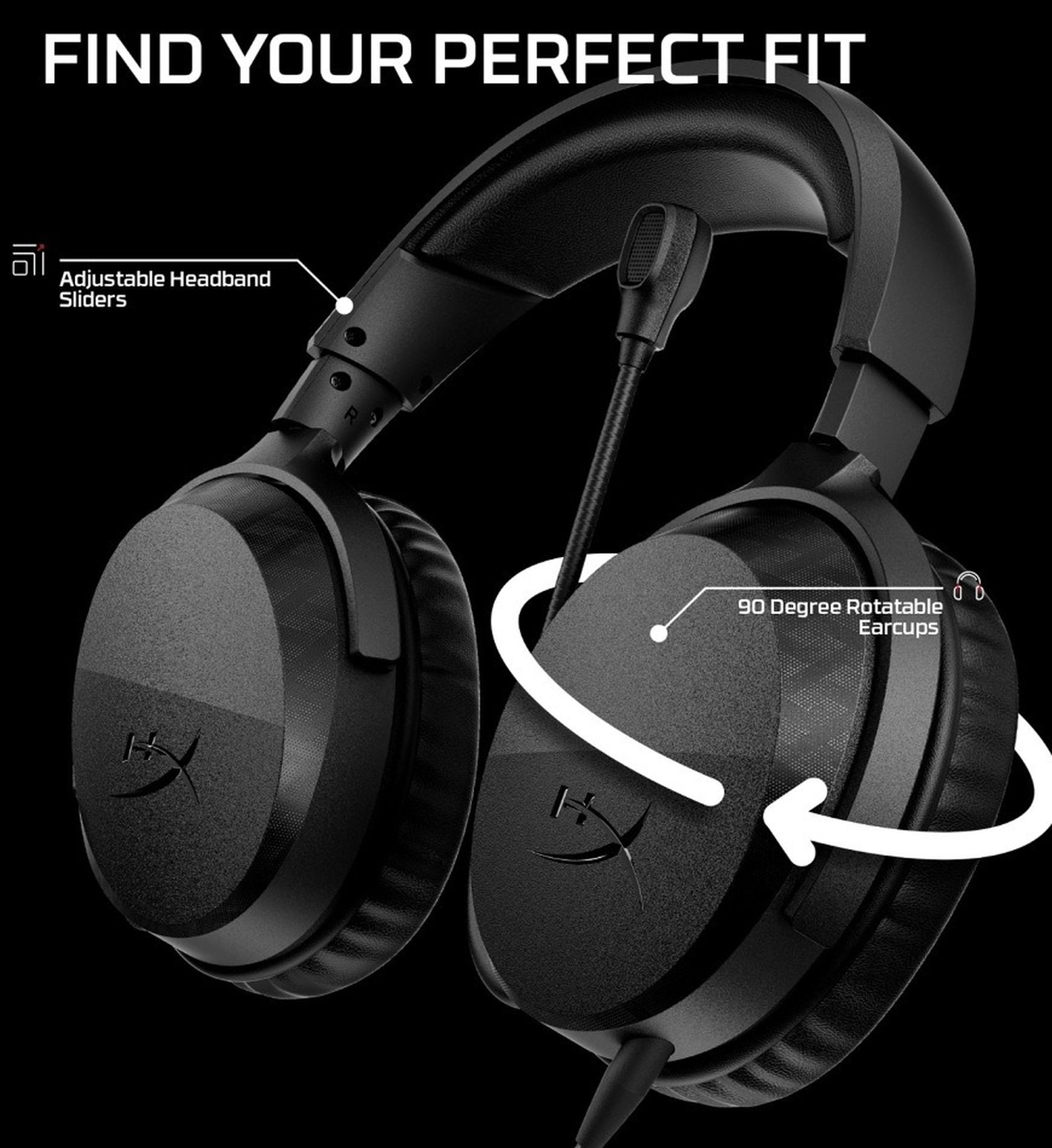 HyperX Cloud Stinger 3 drôtová herná náhlavná súprava biela