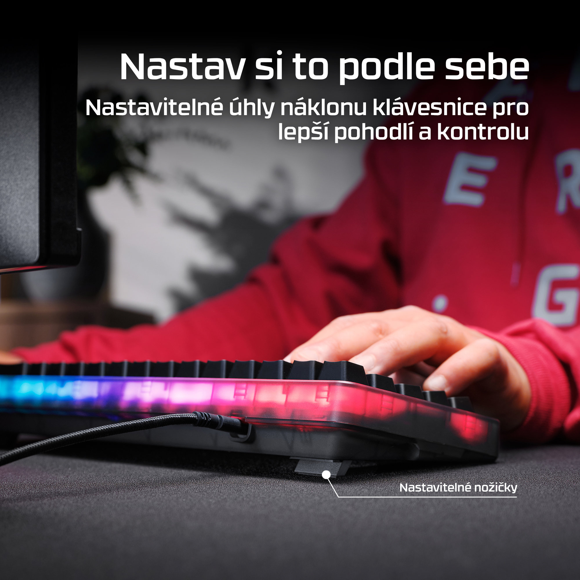 HyperX Origins 2 Pro 65 herná klávesnica čierna